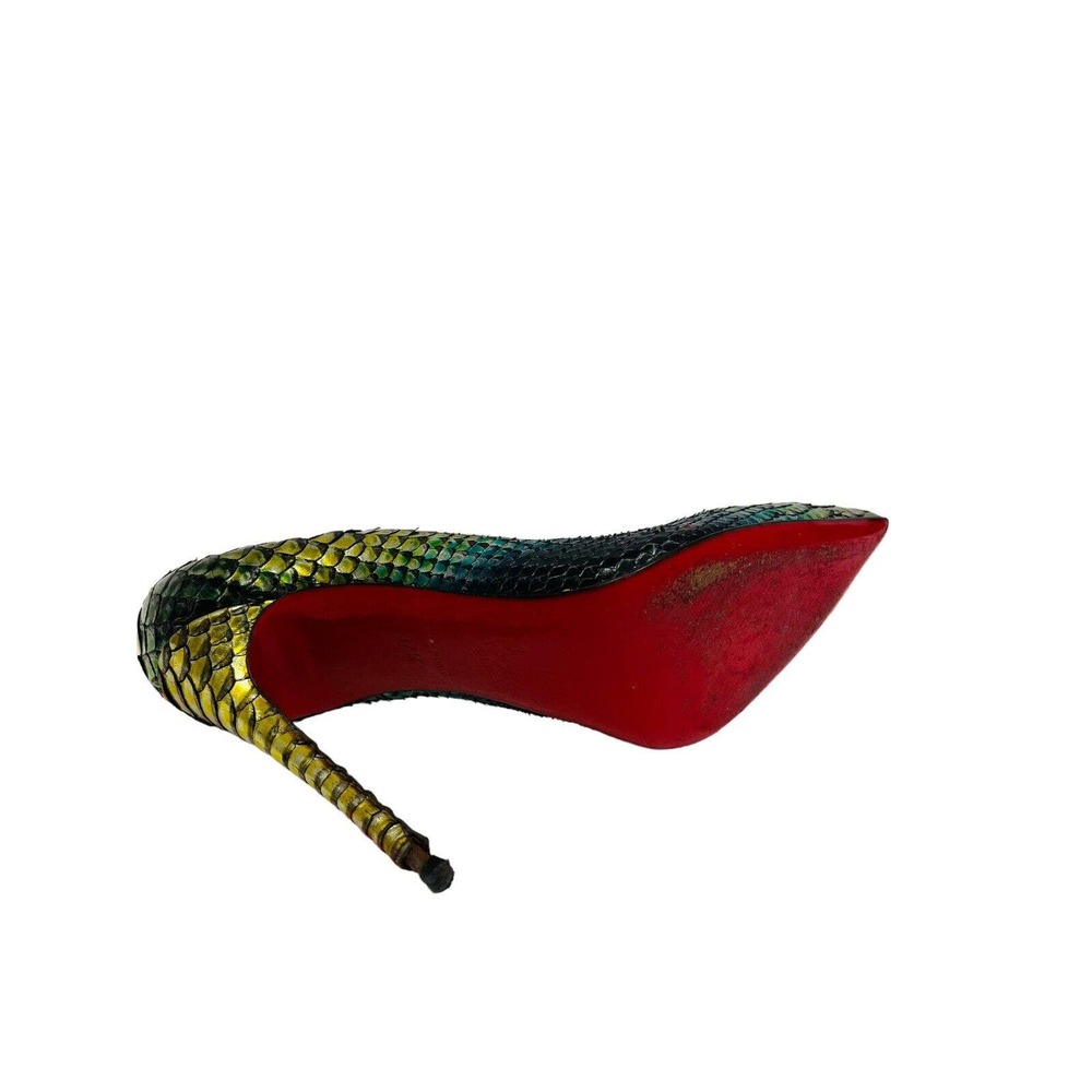 Christian Louboutin Multicolor Python Heels - Picture 8 of 9